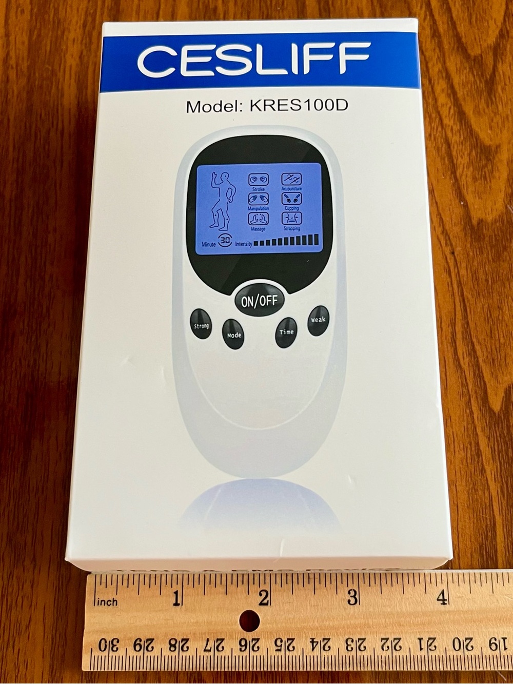 CESLIFF TENS EMS Device Muscle Relief Pulse Massager Model KRES100D